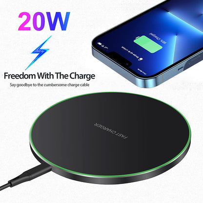 Eco-Friendly 20W Fast Wireless Charging Pad