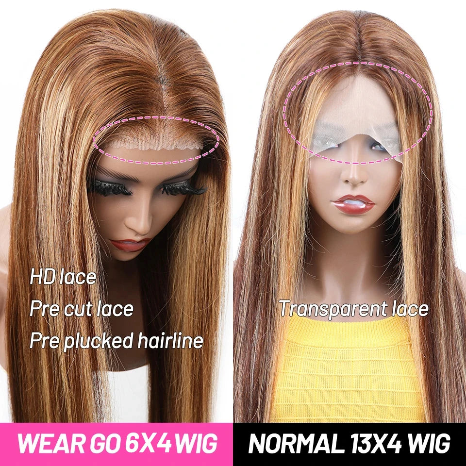 Wear and Go Glueless 6x4 Malaysian Hair Wig  