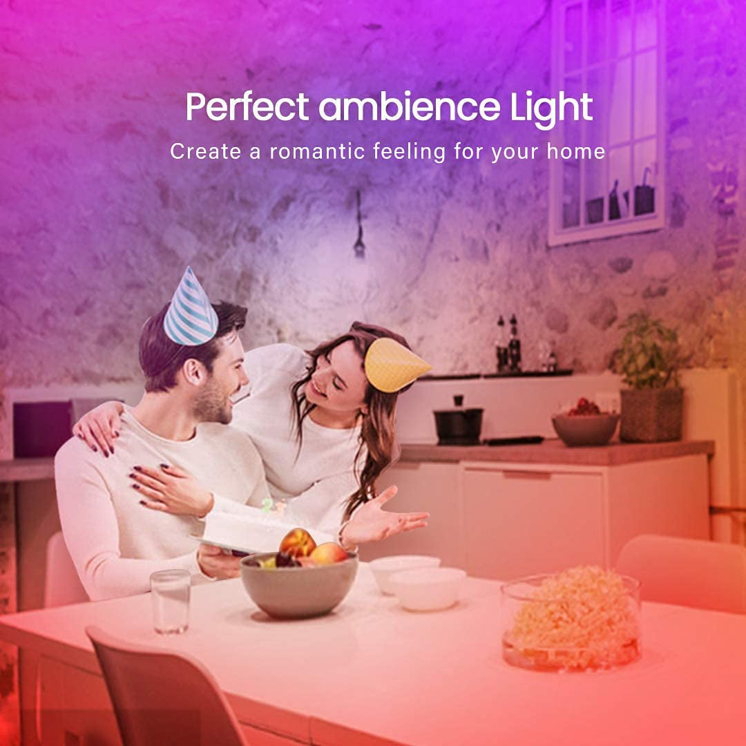 GUPUP LED Light Strip - 50ft Smart RGB Lights for Home