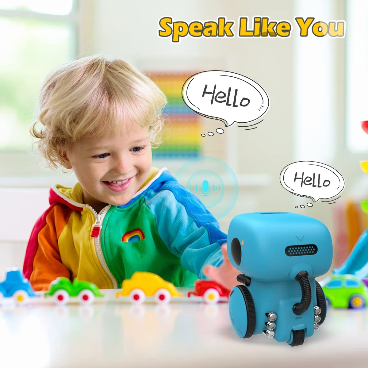 AT-Robot Toy – Voice Controlled Interactive Robot for Kids