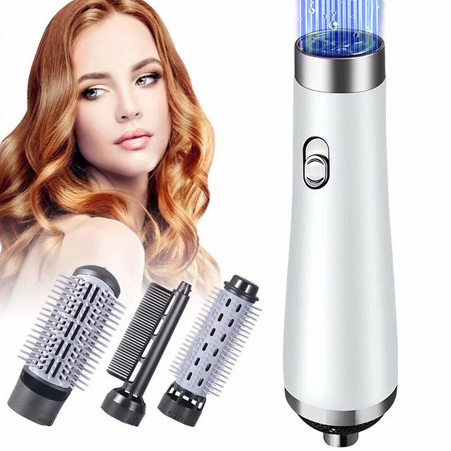 2-in-1 Hair Dryer & Hot Air Brush – Dual-Purpose Comb for Straightening & Styling