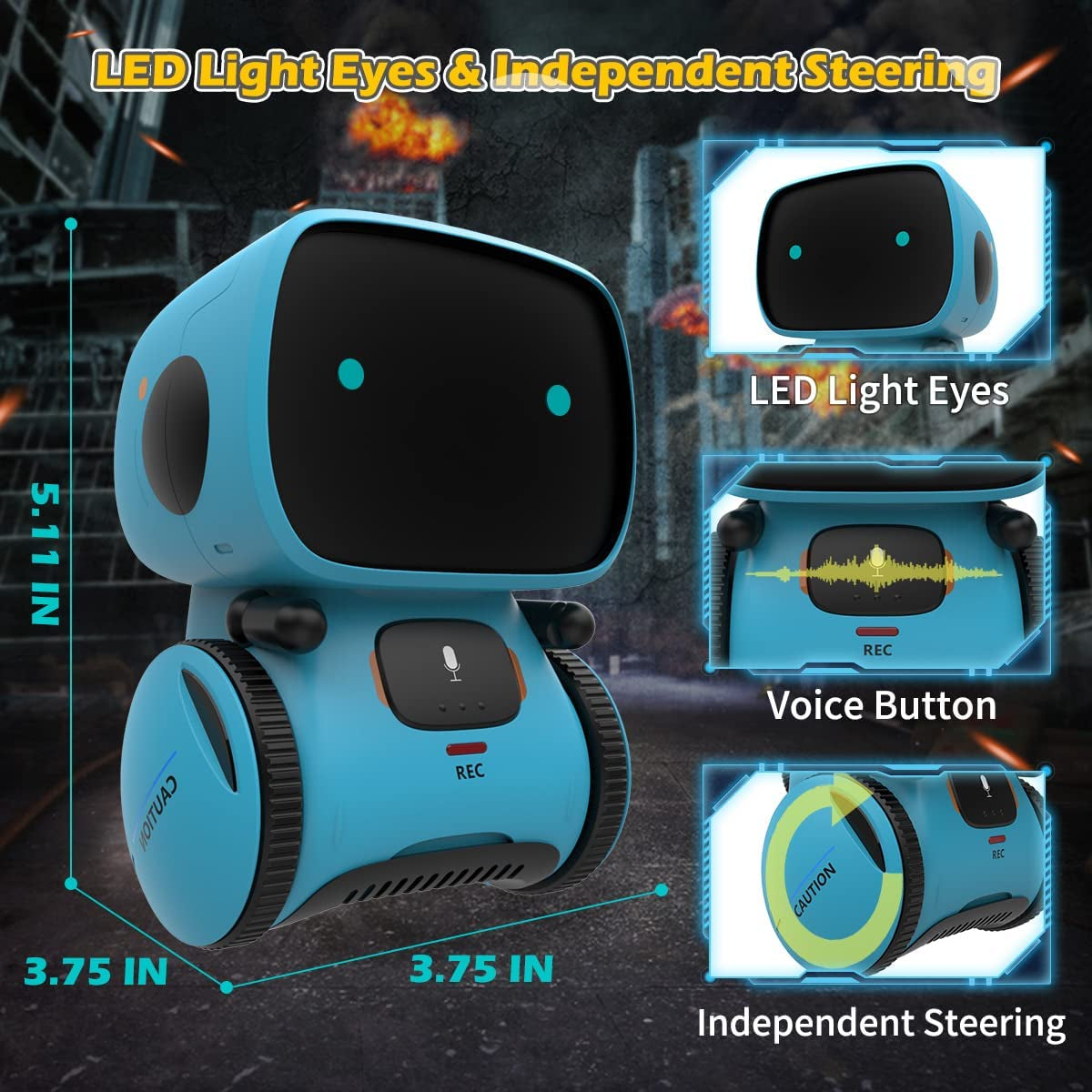 AT-Robot Toy – Voice Controlled Interactive Robot for Kids