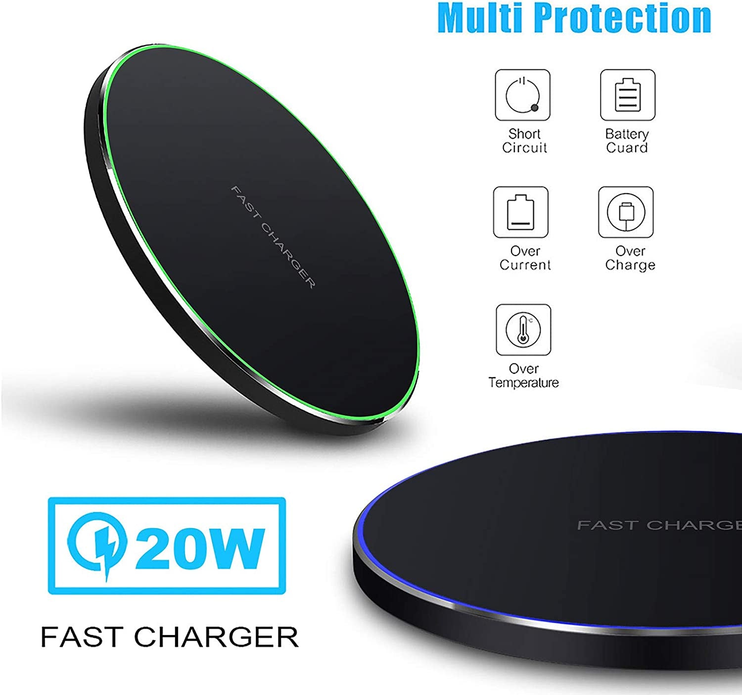 Eco-Friendly 20W Fast Wireless Charging Pad