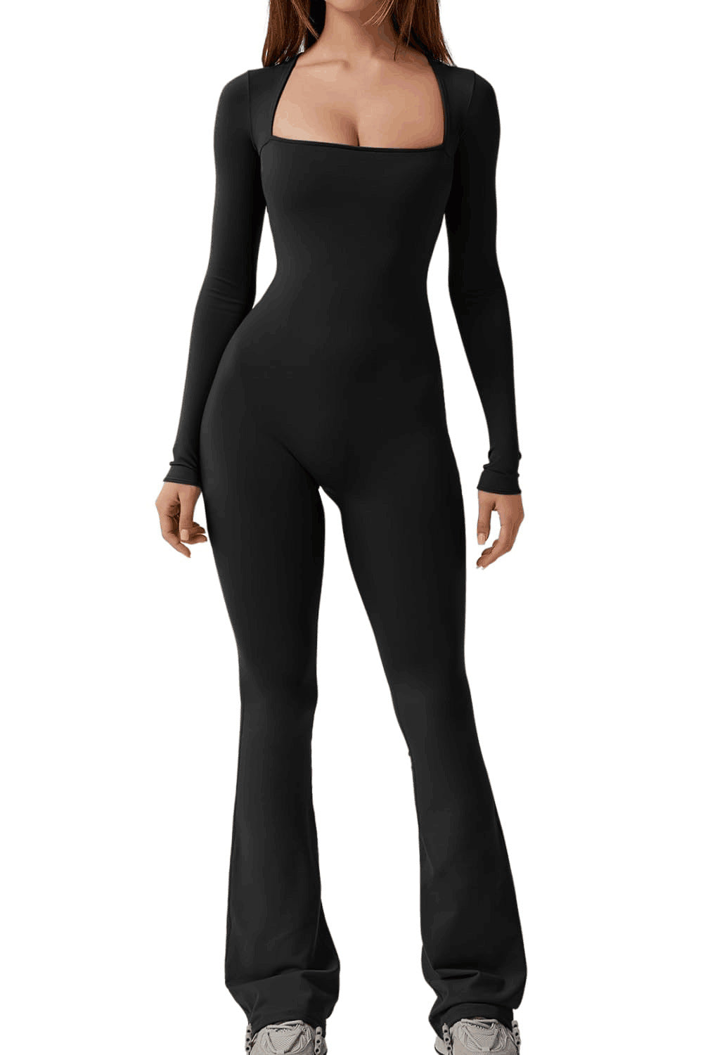  Long Sleeve Elastic Shaping Jumpsuit